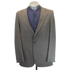 vintage 80s mens brown Levis knit blazer jacket‎ sport suit coat retro 42 L